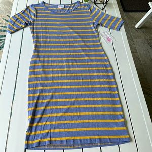 NWT Lularoe stripped Julia dress Medium